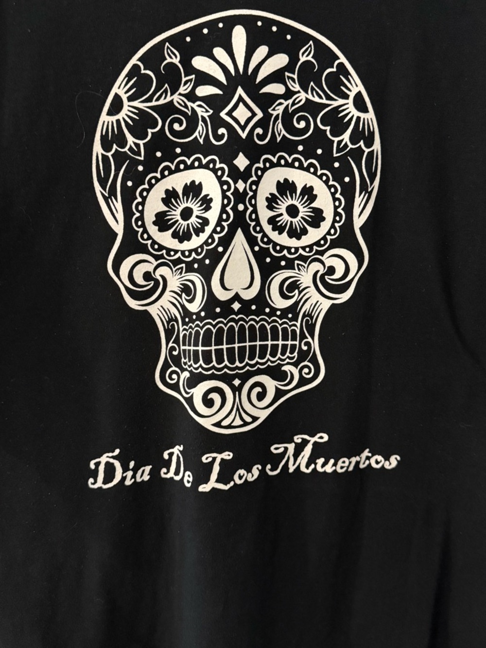 Black Dia De Los Muertos Short Sleeve Tee